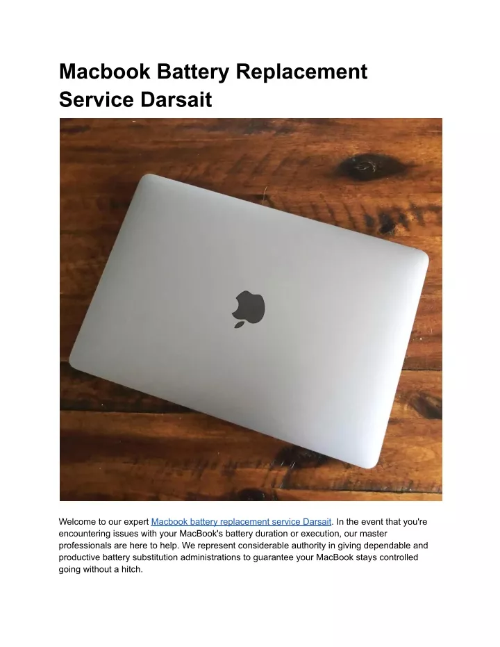 macbook battery replacement service darsait