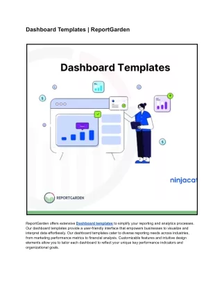 dashboard templates reportgarden