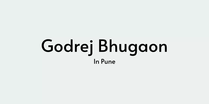 godrej bhugaon in pune