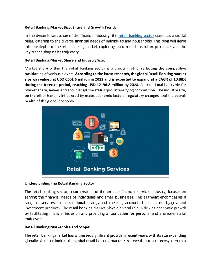 retail banking market size share and growth trends