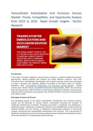 transcatheter embolization and occlusion devices