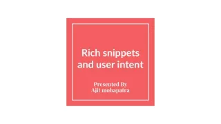 Rich snippets