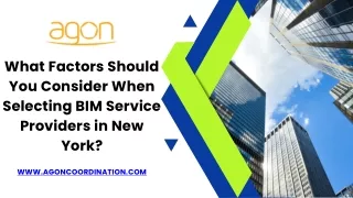 What Factors Should You Consider When Selecting BIM Service Providers in New York