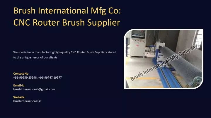 brush international mfg co cnc router brush