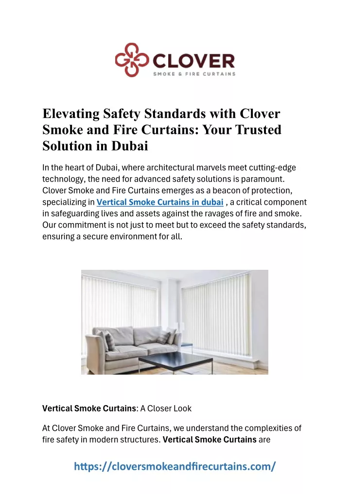 elevating safety standards with clover smoke
