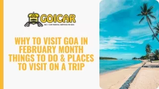 Why To Visit Goa In February Month Things to do & Places to visit on a trip