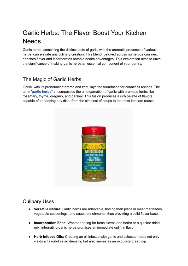 garlic herbs the flavor boost your kitchen needs