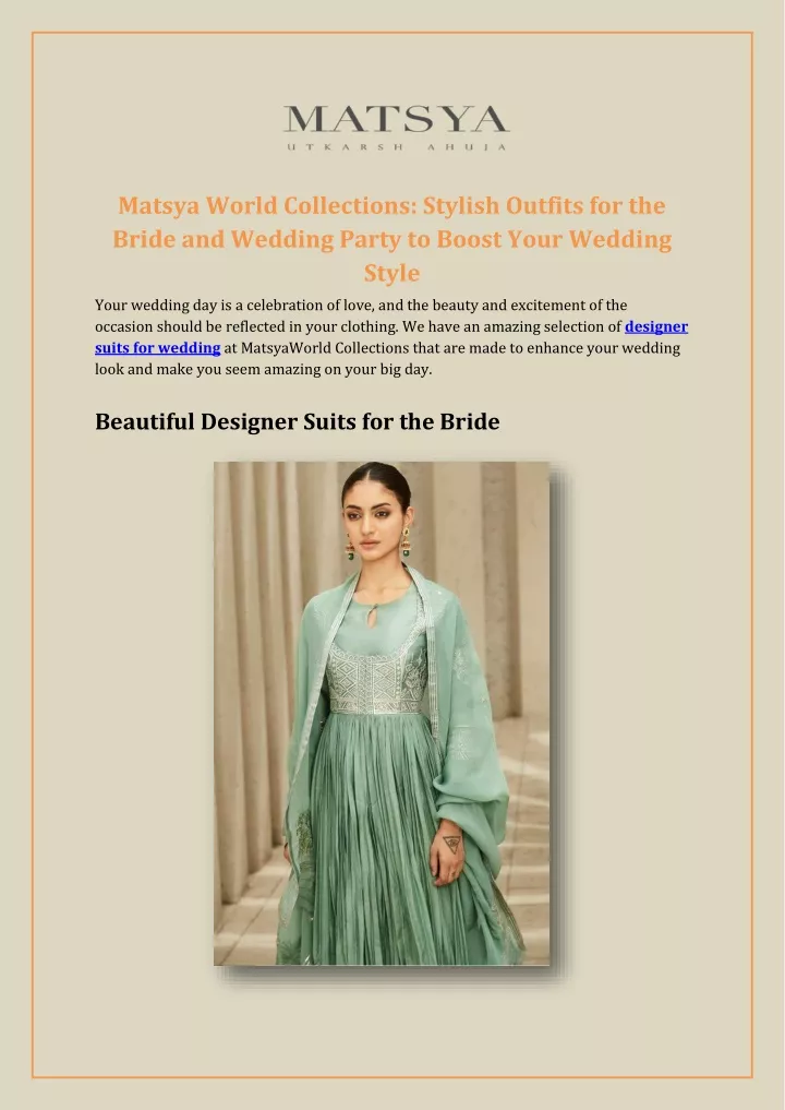 matsya world collections stylish outfits