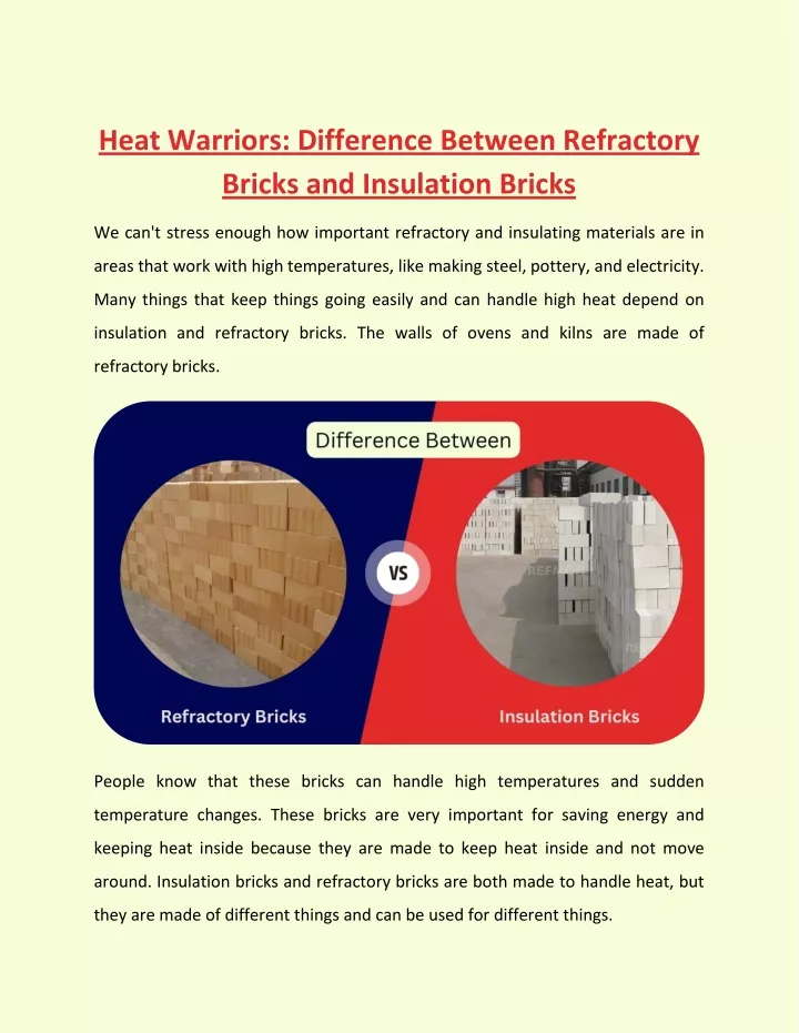 heat warriors difference between refractory