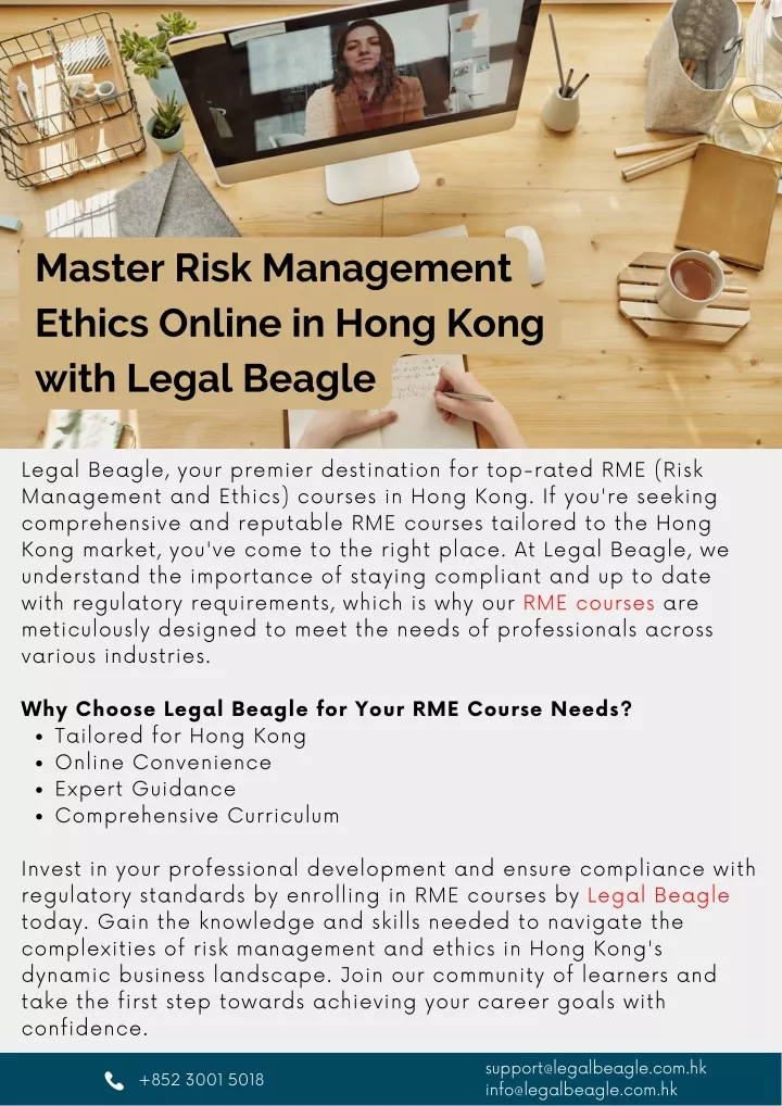 master risk management ethics online in hong kong