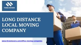 long distance local moving company