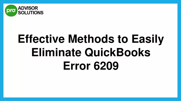 effective methods to easily eliminate quickbooks