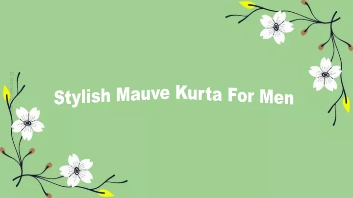 stylish mauve kurta for men