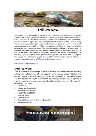 trilliumnow file
