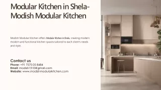 Modular Kitchen in Shela, Best Modular Kitchen Manufacturer in Shela