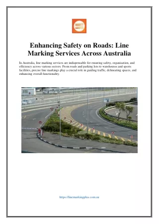 Enhancing Safety on Roads-Line Marking Services Across Australia