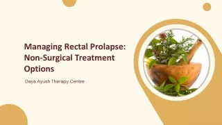 Managing Rеctal Prolapsе Non-Surgical Trеatmеnt Options