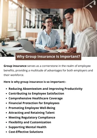 Why Group Insurance Is Important?