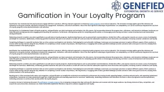 Gamification in Your Loyalty Program