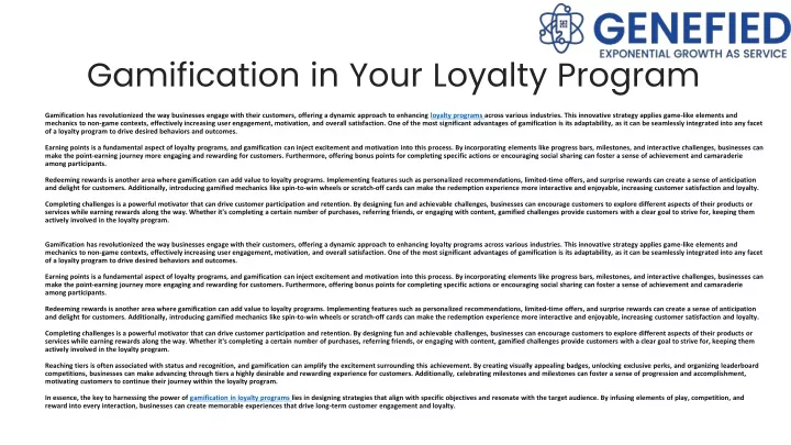 gamification in your loyalty program