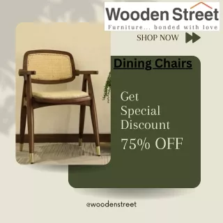 75% off on woodenstreet dining chairs