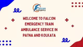 Select World-class Medical Equipment from Falcon Emergency Train Ambulance Services in Patna and Kolkata