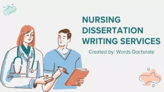 Nursing Dissertation Writing Services