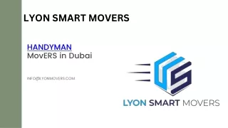 Handyman Movers In Dubai