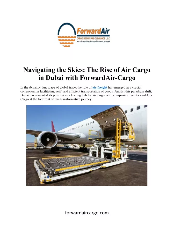 navigating the skies the rise of air cargo