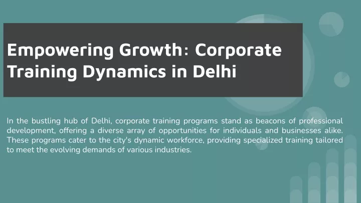 empowering growth corporate training dynamics