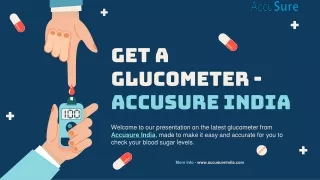 Buy an Accusure Glucometer - Accusure India