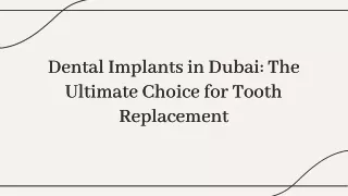 Dental Implants In Dubai | Advantages And Disadvantages