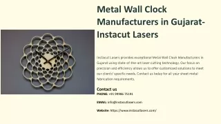 Metal Wall Clock Manufacturers in Gujarat, Best Metal Wall Clock Manufacturers i