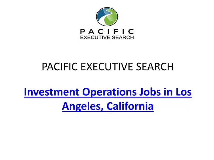 pacific executive search