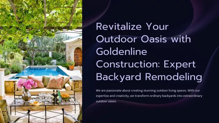 revitalize your outdoor oasis with goldenline