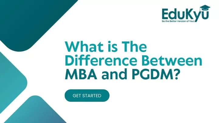 what is the difference between mba and pgdm