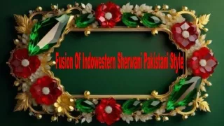 Fusion Of Indowestern Sherwani Pakistani Style
