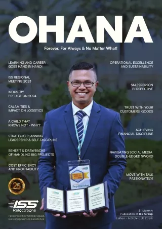 OHANA Magazine Edition 6 (NOV-DEC 2023) - ISS RELOCATIONS