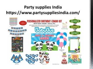 Birthday Party Combo Kits with Baby Name