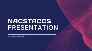 23rd Business Presentation For NACSTACCS