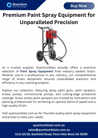 Premium Paint Spray Equipment for Unparalleled Precision
