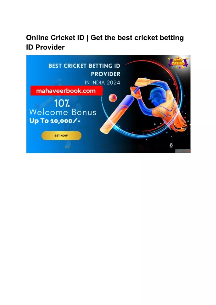 online cricket id get the best cricket betting