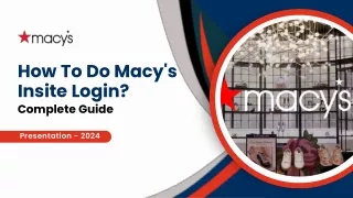 Macy's Insite Login Guide