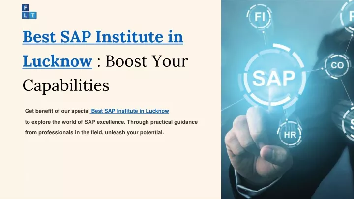 best sap institute in lucknow boost your