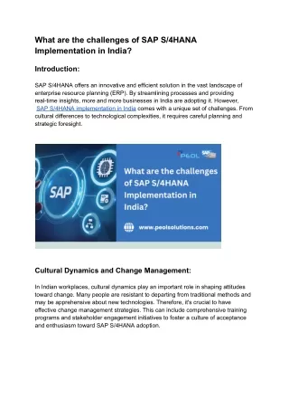 What_are_the_challenges_of_SAP_S_4HANA_Implementation_in_India_
