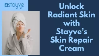 Stayve: The Dermatologist's Choice Skin Repair Cream for Face