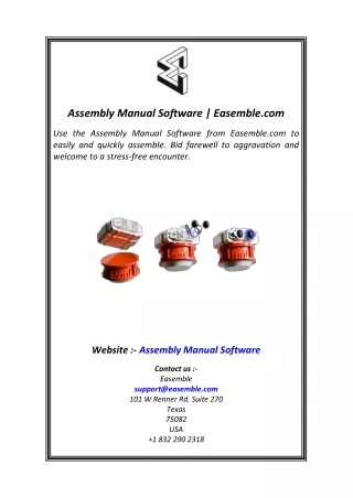 assembly manual software easemble com