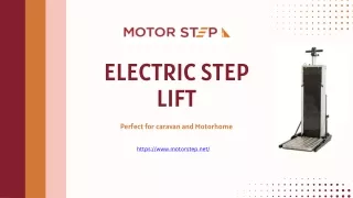 Electric Step Lift for Caravan and Motorhome