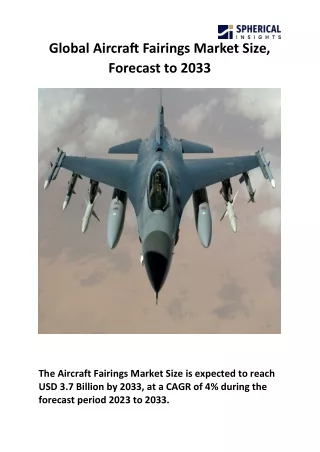 global aircraft fairings market size forecast