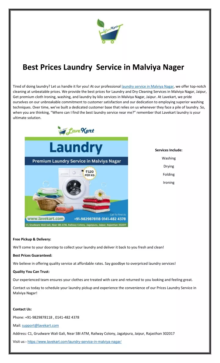 best prices laundry service in malviya nager